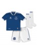 Everton Dwight McNeil #7 Babyklær Hjemme Fotballdrakt til barn 2023-24 Korte ermer (+ Korte bukser)